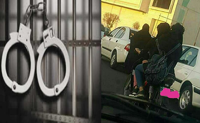 دستگیری دو دختر موتور سوار در شهر دزفول