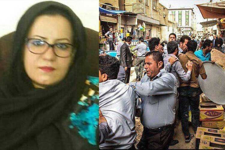 بازداشت یک زن دستفروش