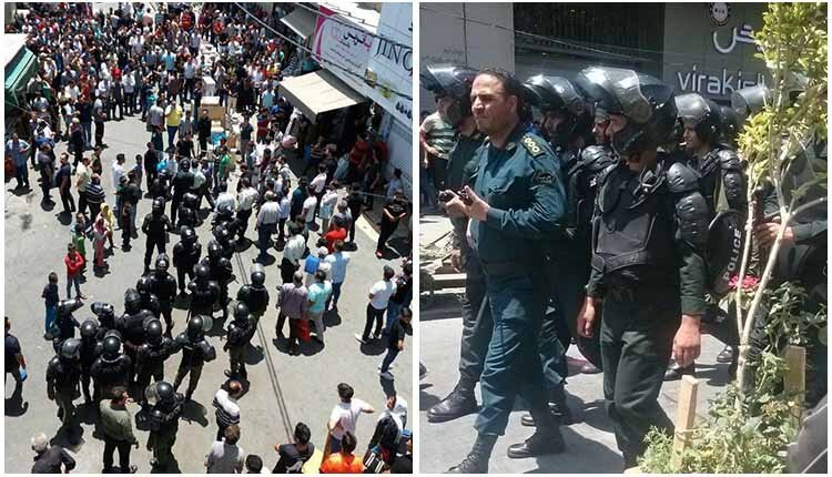 سرکوب تظاهرات مسالمت آمیز سراسری بازاریان تهران