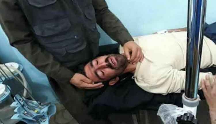 نقص عضو یک کولبر بر اثر انفجار مین