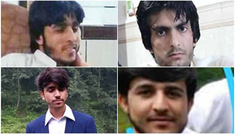 چهار جوان بلوچ بازداشت شده-min