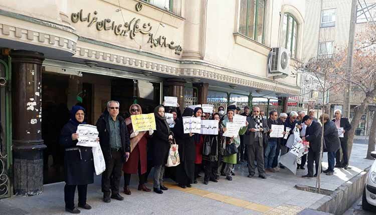  بازنشستگان معترض در مشهد